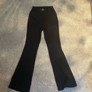 Black flare leggings